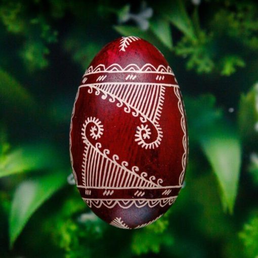Regional Easter egg - Opoczyńska goose - brown