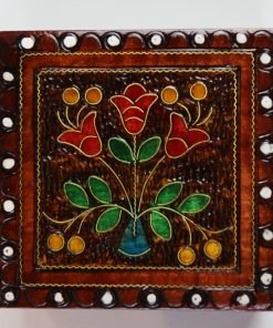 Szkatułka drewniana - Tulipany