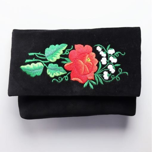 Handbag - Clutch bag - Rose with lilies
