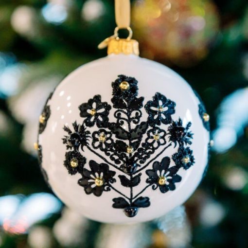 Regional Christmas Ornament - Embroidery - Wilanów embroidery