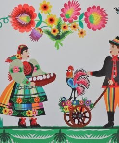 Wycinanka Łowicka - Kurek dyngusowy- Wielkanoc
