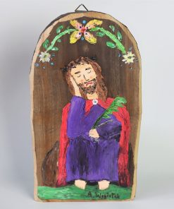 Anna Węgiełek - Pensive Christ on a board