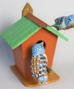 Adam Dębowski - A Birdhouse - wuth a blue birds