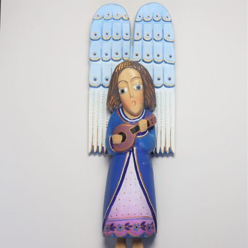 Jerzy Zbrożek - Hanging blue Angel with a guitar