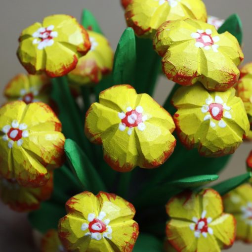 Elżbieta Adamska - Orange primroses in a pot - Image 2