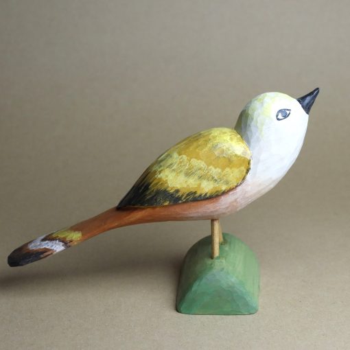 Elżbieta Adamska - White and green bird