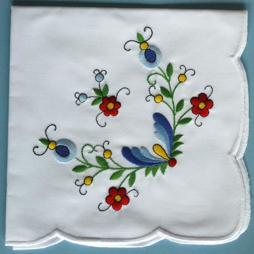 Hand-embroidered napkins with Kashubian embroidery, specifically Żuków embroidery - Image 4