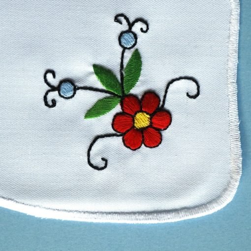 Hand-embroidered napkins with Kashubian embroidery, specifically Żuków embroidery - Image 3