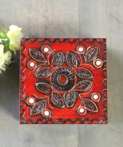 Szkatułka drewniana - Kwiat
