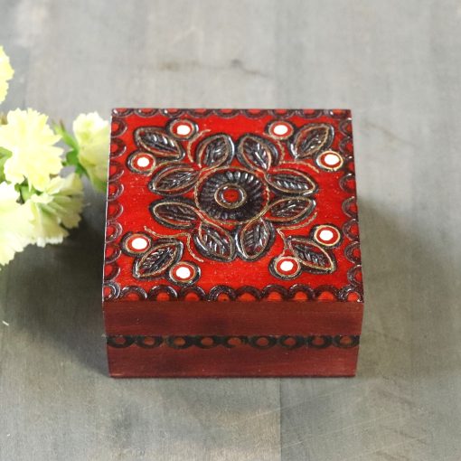 A casket made of wood - Flower - Image 2