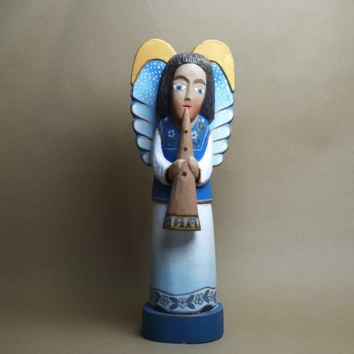 Jerzy Zbrożek -  Blue angel with a trumpet