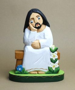 Ela Świderek - Jezus Frasobliwy siedzący na ławce