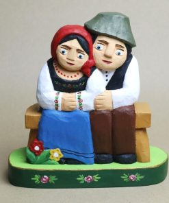 Ela Świderek - Para ludowa siedząca na ławce