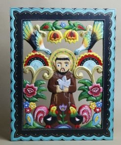 Ela Świderek - Św Franciszek z ptakami - płąskorzeźba
