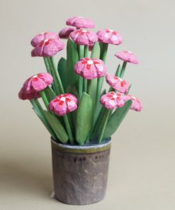 Elżbieta Adamska - Różowe prymulki w doniczce